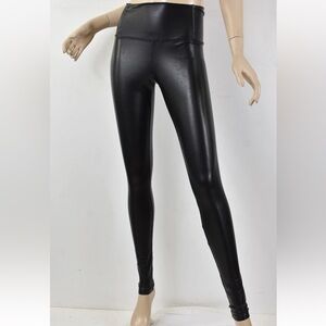 Wilfred Free black faux vegan leather Daria leggings size small